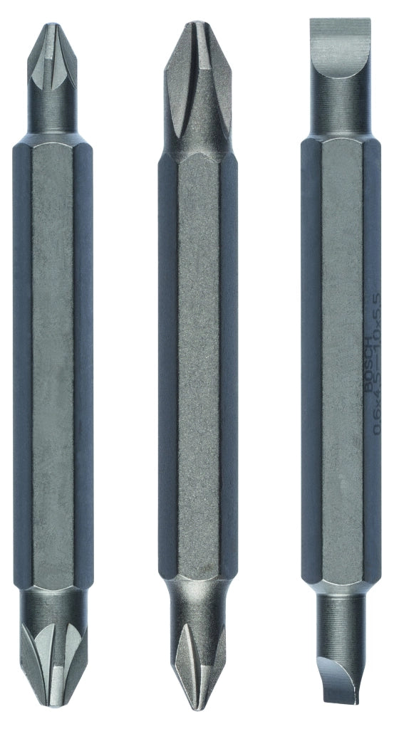 2607001745 - Kit 3 inserti da avvitamento 3 pz. PH1, PZ1, S 0,6x4,5- PH2, PZ2, S 1,0x5,5- 60 mm