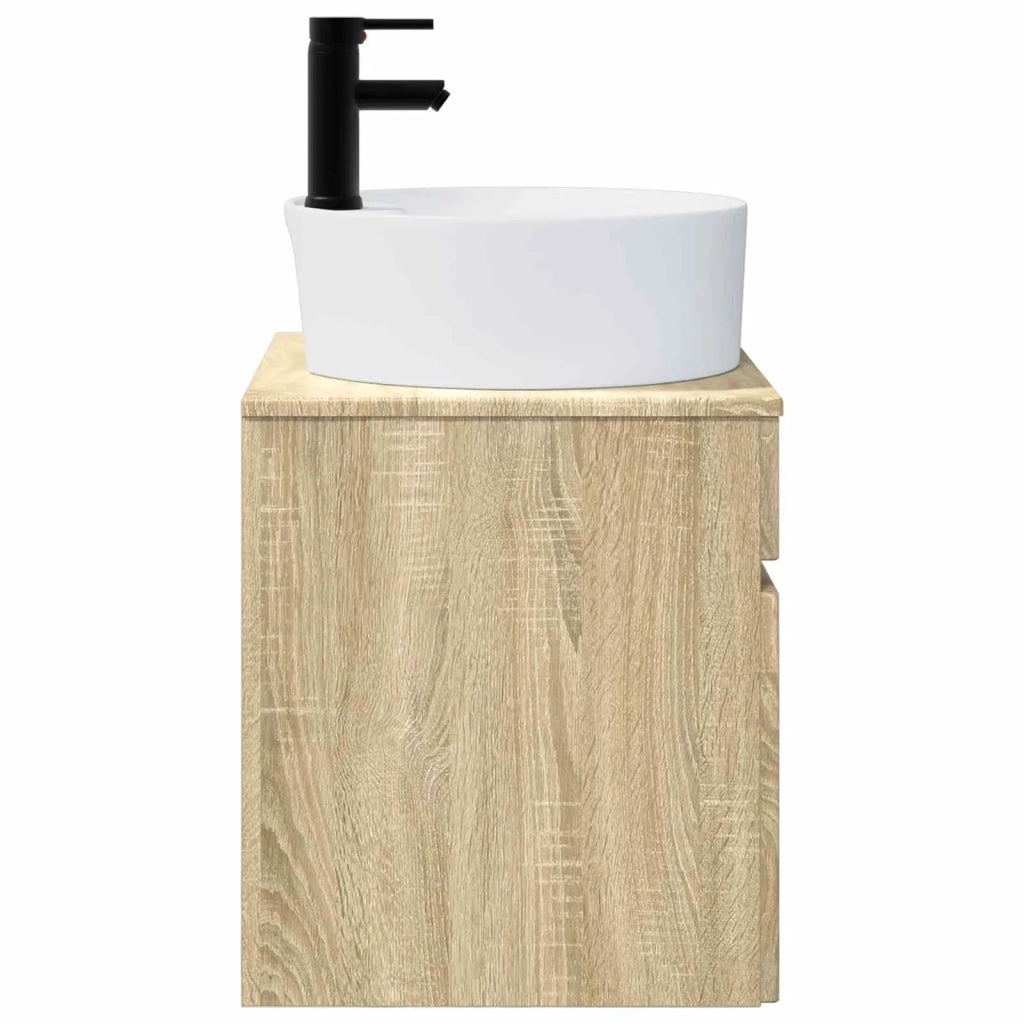 Mobile lavabo da parete Rovere Sonoma 49 x 44,5 x 65 cm