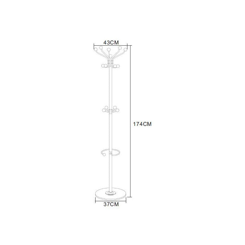 Appendiabiti Cory In Metallo Nero Dimensione 43x37x174cm