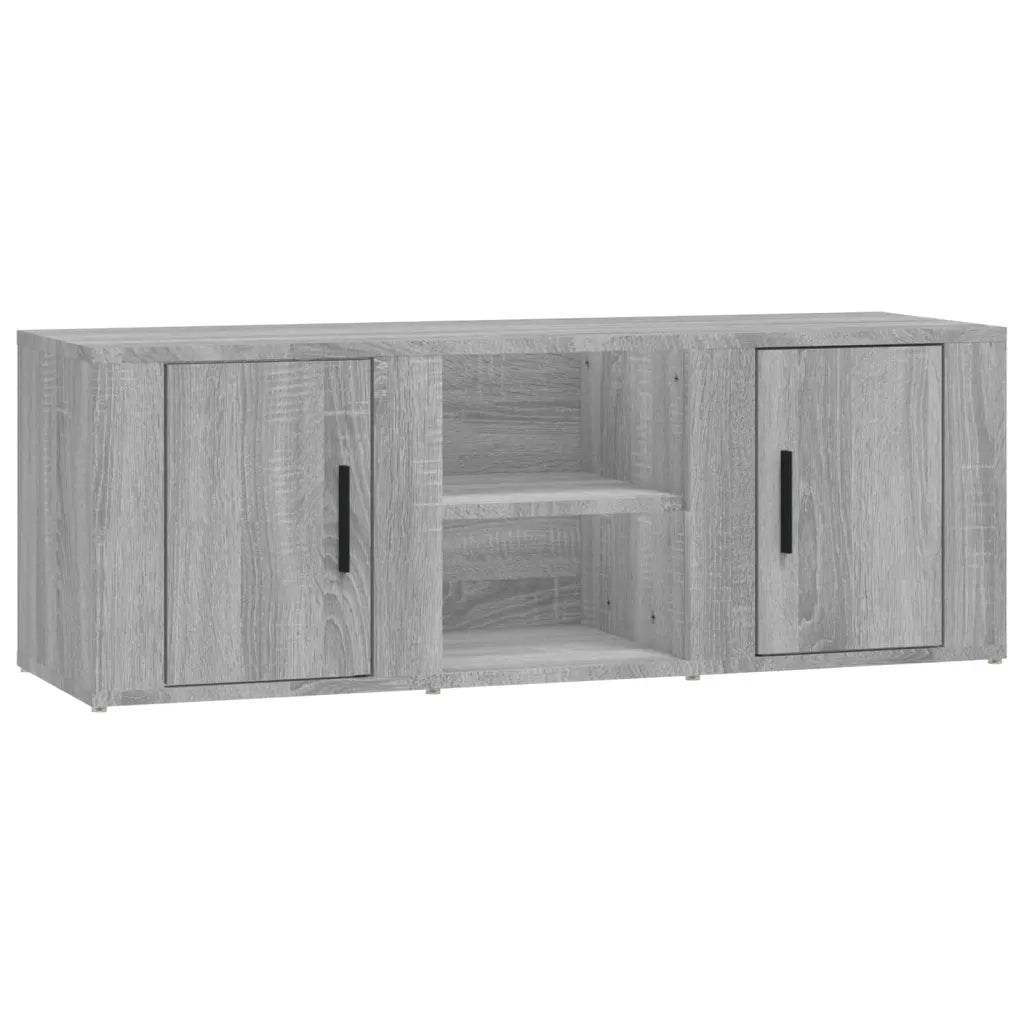 Mobile TV Grigio Sonoma 100x31,5x35 cm in Legno Multistrato 819434
