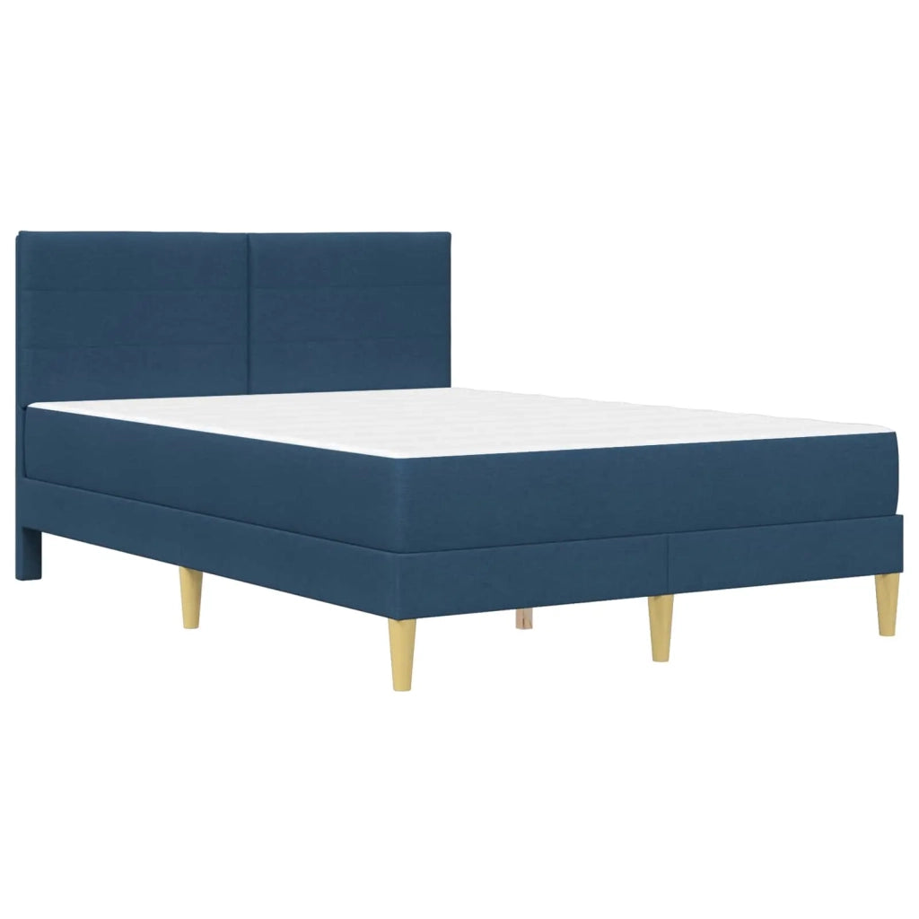 Struttura del letto Blu 140 x 200 cm Poliestere