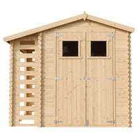 Casetta da Giardino in Legno con Legnaia da Esterno - 3,53 m2 + 0,97 m2 - TIMBELA M386+M386G