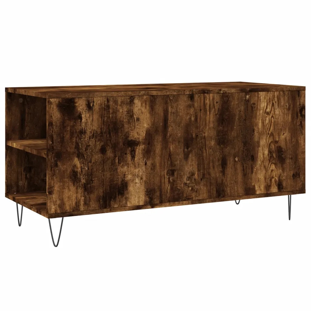 Tavolino da salotto | Tavolino da caff¨¨ | Tavolino da Soggiorno Rovere Fumo 102x44,5x50cm Legno Multistrato