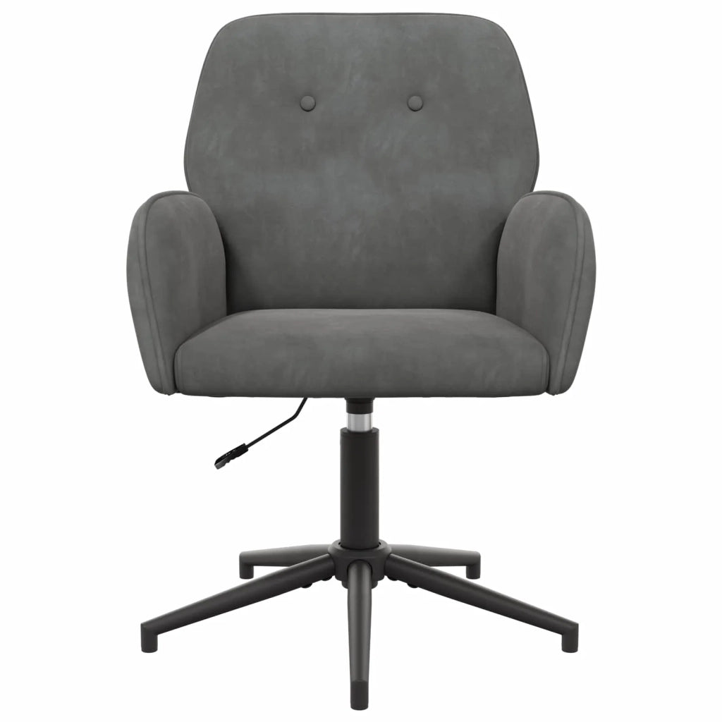 Sedia da scrivania girevole 54 x 55 x 90 cm Grigio Scuro 42034345