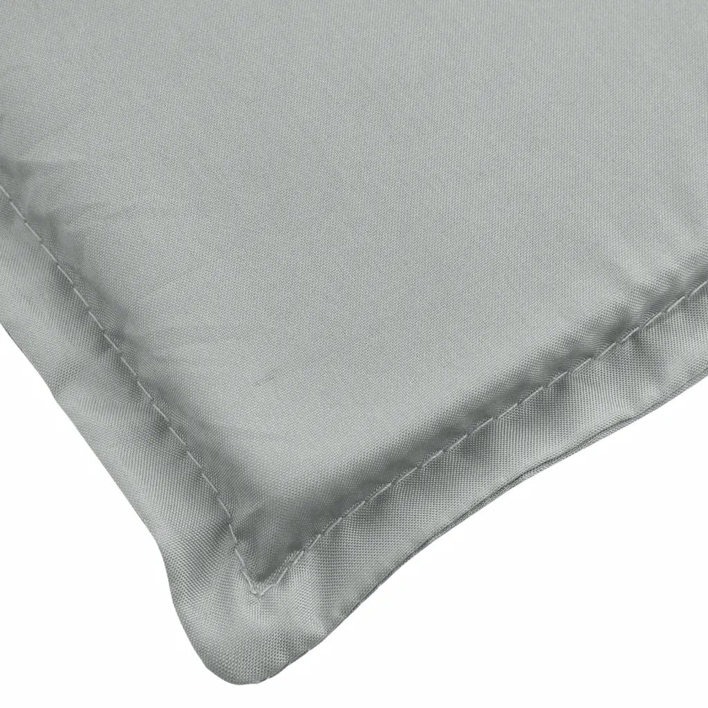 Cuscini Sedia Schiena Alta 4 Grigio MÃ©lange 120x50x4 Tessuto