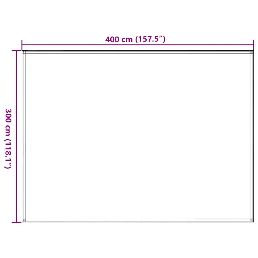Tappeto da Tenda 300x400 cm Nero 310788