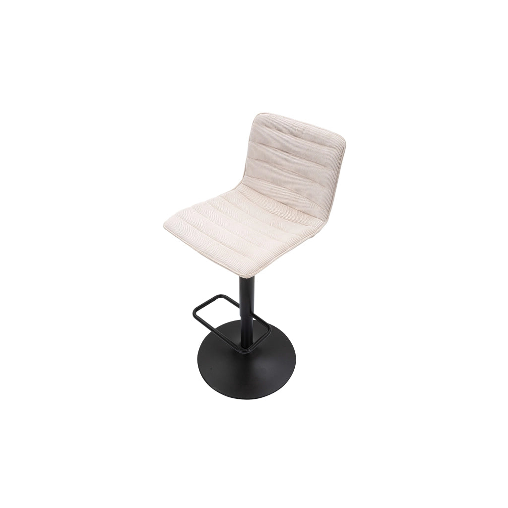 Essaou, Sgabello Regolabile, 43x50x86h cm Bianco Crema