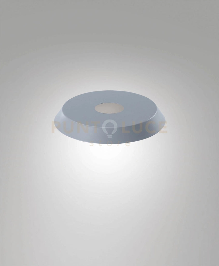 3804-56-374 DIFFUSORE/PARALUME IN METALLO BLU E AVIO D.20CM H.2,5CM PER KIT LUCI 8W