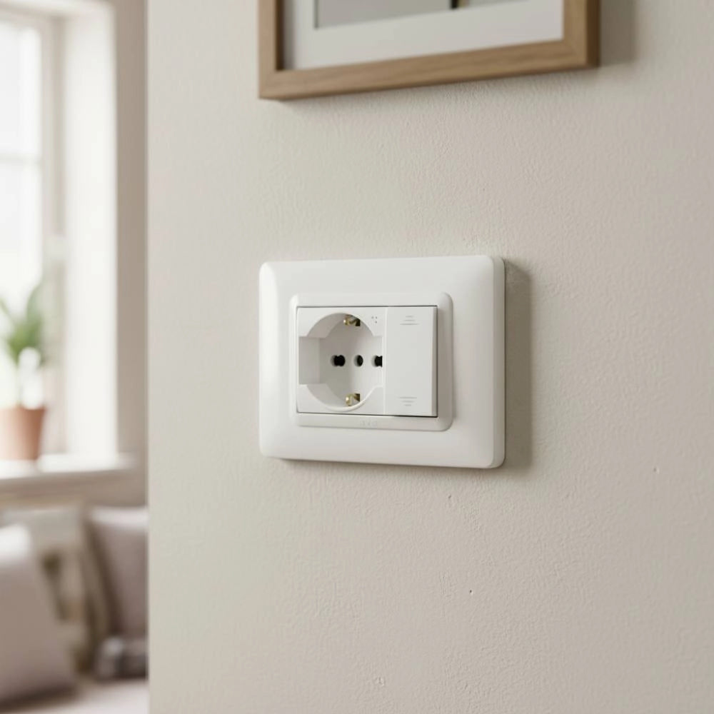 Placa ave s44 bianco in tecnopolimero design elegante *** numero posti 3 posti, confezione 1