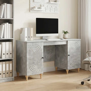 Scrivania con lo scaffale Grigio Cemento 142,5 x 50 x 75 cm 3414579