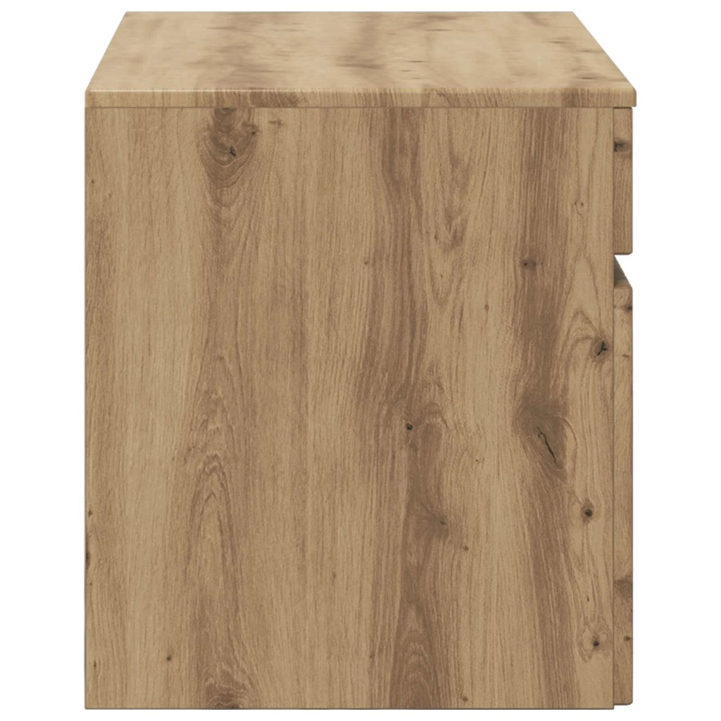 Mobiletto da Bagno a Muro Rovere Artigianale 59 x 44,5 x 50 cm 890641