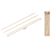 Trade Shop - Set 36pz Spiedini Di Legno Bambù Da 5.0x35cm Per Frutta Antipasti Carne 5404246 -