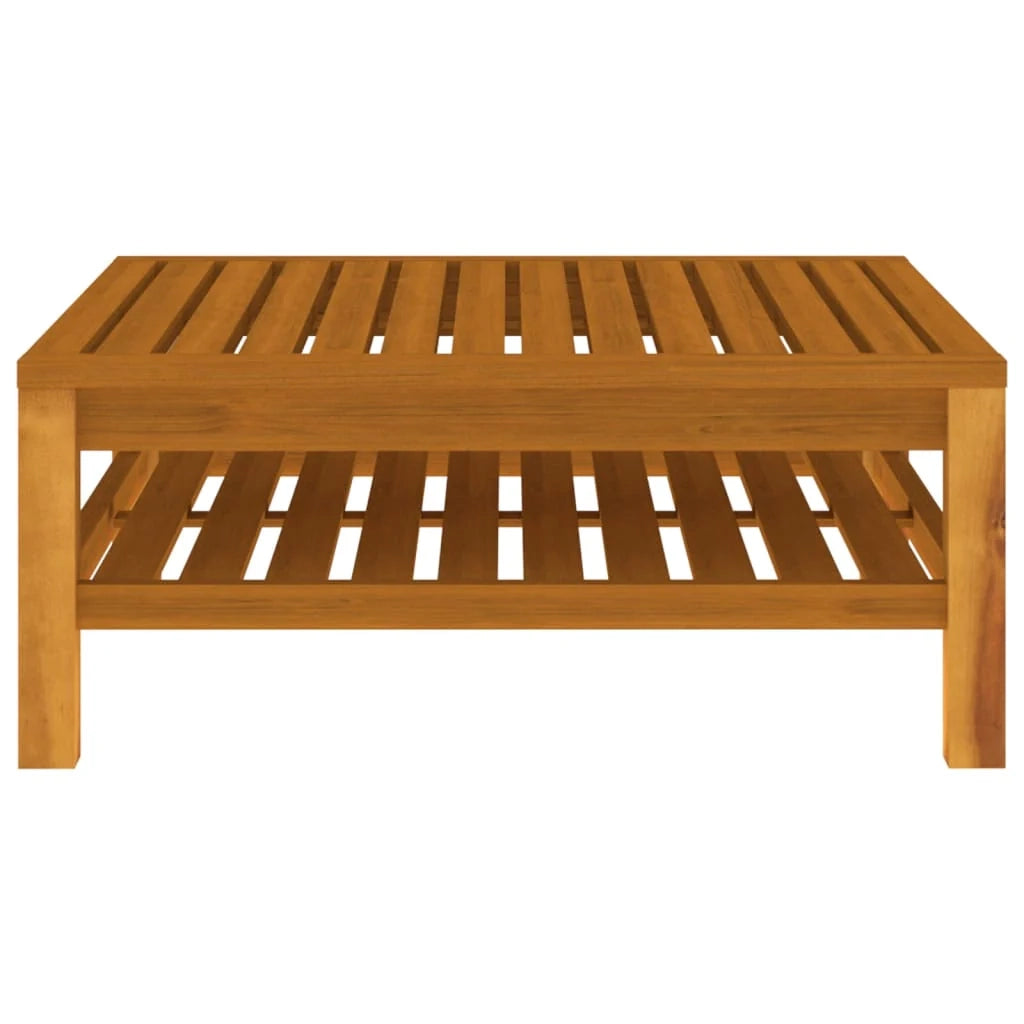 Mobili da giardino mobili da esterno Set di mobili da 12 pezzi con cuscino color crema in legno massello di acacia 02_0015532