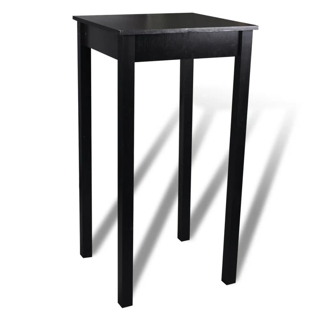 Tavolo alto stile bar/bistrot MDF nero 107 cm 0902116