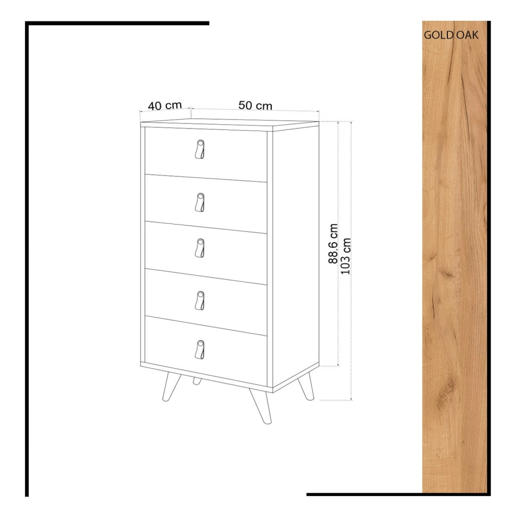 Cassapanca in legno "Frenzu" - 50 x 40 x 103 cm - Bianco