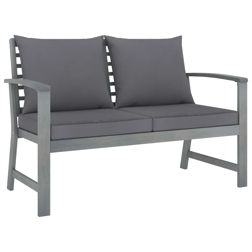 Set Divani da Giardino 4 pz con Cuscini in Massello di Acacia 311825