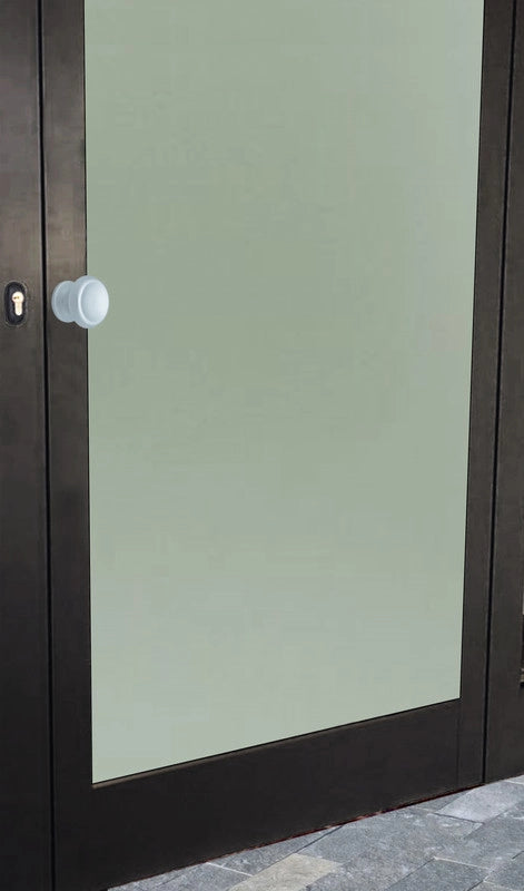 Pomolo fisso per porta SAGUATTI 166/60EB in alluminio argento satinato