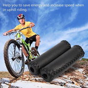 Accessori per bicicletta - Manubrio in pelle artificiale - Grip ergonomico - Antiscivolo - Nero/Caffè - Maggiore sicurezza - Manubri per bicicletta