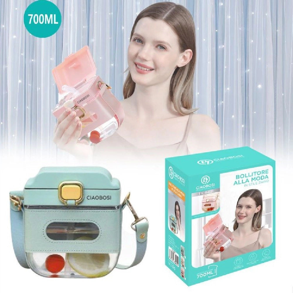 Trade Shop - Borsa Zaino Per Bevande Acqua Succhi 700ml Contenitore Portatile Alla Moda Tx-8431 -