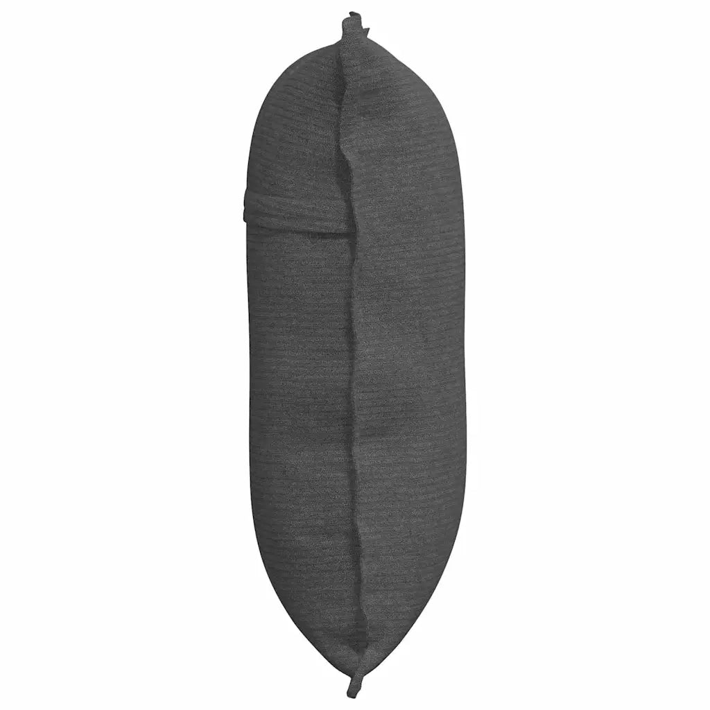 Cuscino per Schiena | Cuscino dorsale Grigio scuro 60 x 50 cm Tessuto in Cords