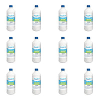 ANTIALGHE LIQUIDO X PISCINE UNIVERSALE AZZURRANTE 1KG NON SCHIUMOGENO 12PZ FLUXY