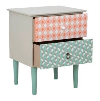 Comodino Auntdeco Cm 43.5X38X55.5