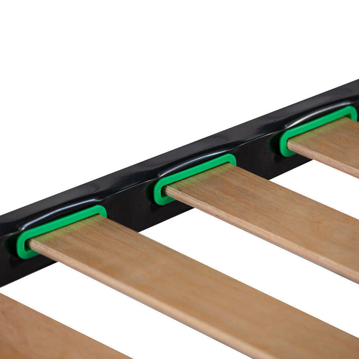 Rete ortopedica 120X190 13 doghe in betulla con 4 piedi |100% MADE IN ITALY| struttura in acciaio anti cigolio, angoli anti infortunistici, altezza 34 cm