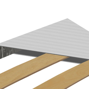 Rete ortopedica 120X190 13 doghe in betulla con 4 piedi |100% MADE IN ITALY| struttura in acciaio anti cigolio, angoli anti infortunistici, altezza 34 cm