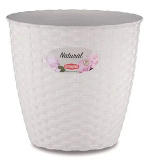 Vaso natural cm.19 Bianco