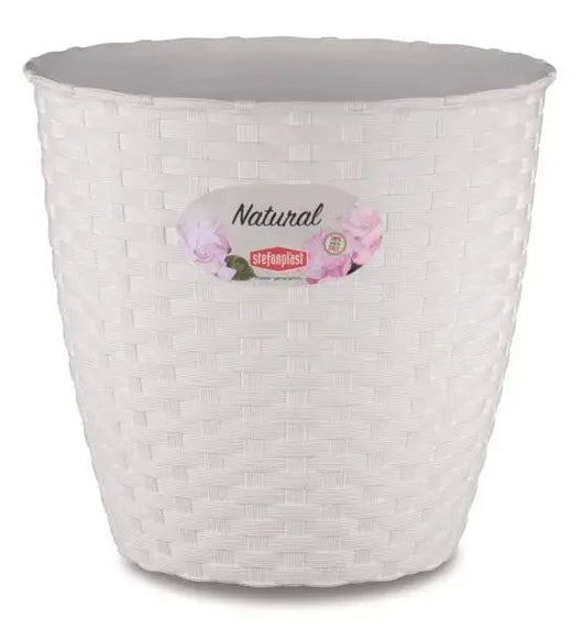 Vaso natural cm.19 Bianco