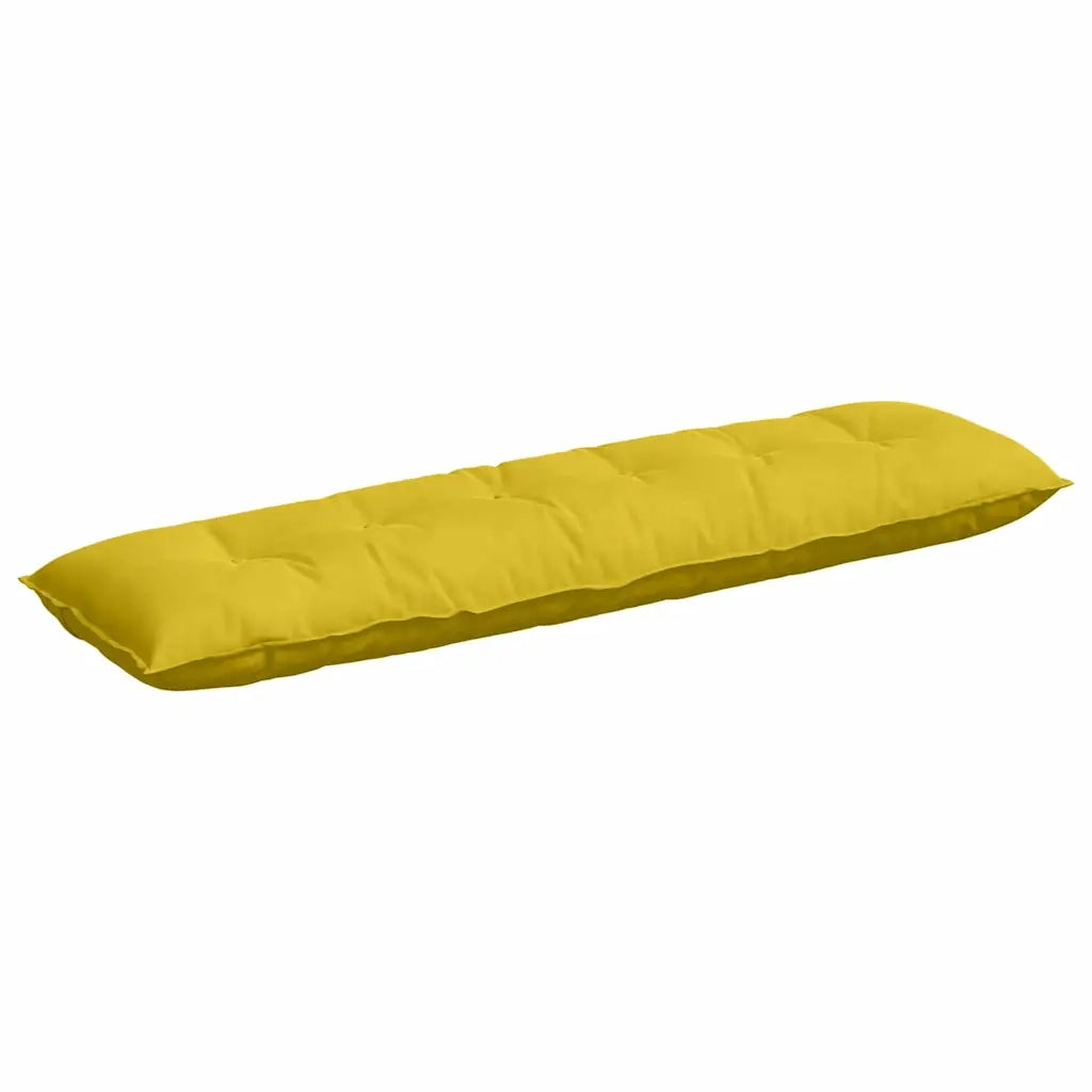 Cuscino per Schiena | Cuscino dorsale Giallo 180 x 50 cm Tessuto in Cords