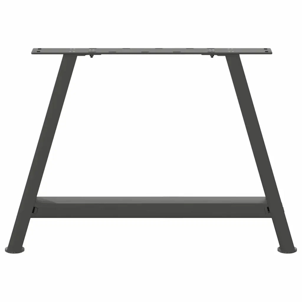 vidaXL Gambe per Tavolino da Caffè a Forma di A 2 pz Antracite 70x(42-43) cm Acciaio