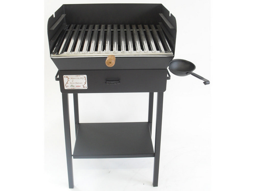 barbecue in ferro battuto family cm. 50x40x94 h cod:ferx.vit25492