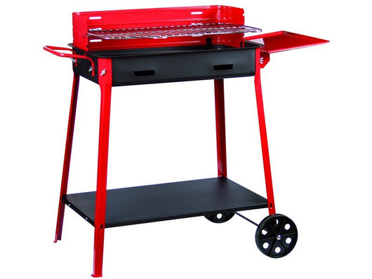 barbecue con ruote e mensola cm. 60x40x85 h cod:ferx.vit50065