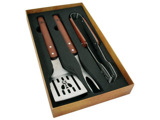 set utensili per barbecue 3 pz. cod:ferx.vit53803