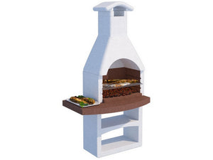 barbecue in cemento vesuvio con griglia cm. 114x70x216 h - kg. 370 cod:ferx.vit52765