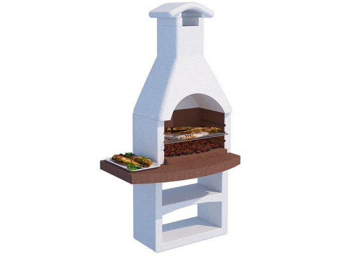 barbecue in cemento vesuvio con griglia cm. 114x70x216 h - kg. 370 cod:ferx.vit52765