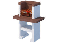 barbecue in cemento vulcano con griglia cm. 90x58x118 h - kg. 180 cod:ferx.vit53331