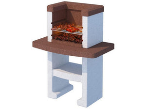 barbecue in cemento vulcano con griglia cm. 90x58x118 h - kg. 180 cod:ferx.vit53331