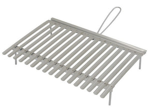 graticola in acciaio inox con raccogli sugo cm. 50x35 cod:ferx.vit25490
