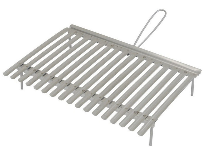 graticola in acciaio inox con raccogli sugo cm. 50x35 cod:ferx.vit25490