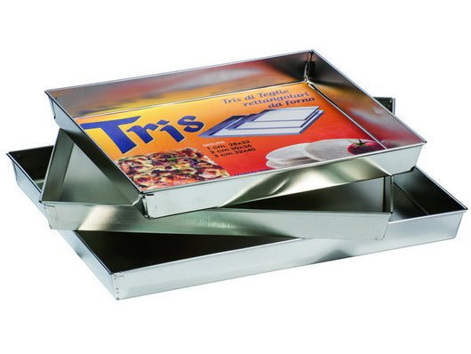 tris teglie rettangolari cm. 28x32 / 30x36 / 32x40 cod:ferx.vit37228