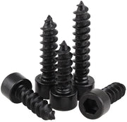 Viti a tappo carbonio per autoattacco - M6x35mm - 20 pezzi - Nero - Elementi di fissaggio - Adatti per plastica, metallo e legno - Ideali per ...