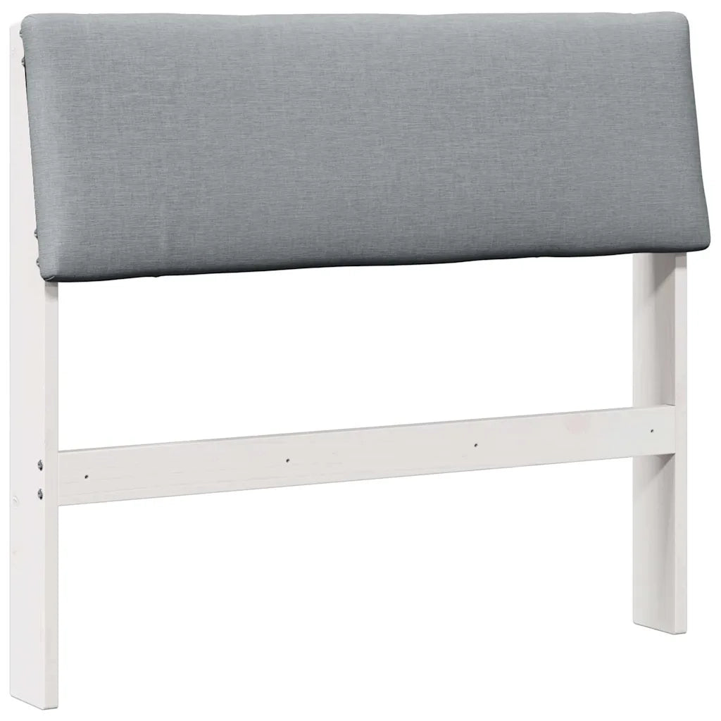 Testiera | Testata imbottita Grigio chiaro 90 cm Pino massello