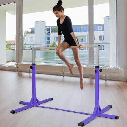 Sbarra da balletto regolabile in altezza a 12 livelli Sbarra portatile da balletto da bambini 200x121x150cm Viola-Sbarre da danza