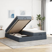 Struttura Letto Pouf con Materassi 160x200 cm in Velluto 3311256