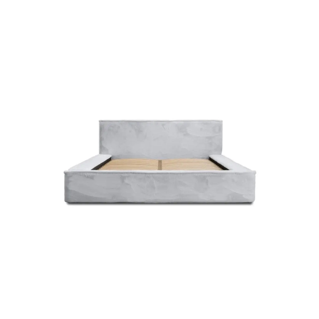 Letto contenitore ORLANE – Bianco Nuvola Polare – 140x200 cm – Rete sollevabile – Design di alta gamma