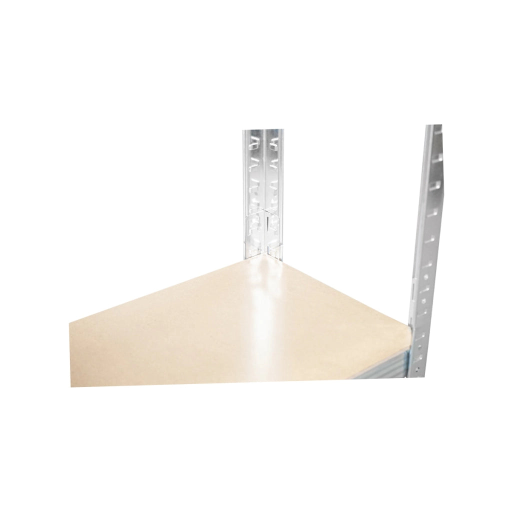 Scaffale in metallo con 5 ripiani in MDF, 180x90x50 cm, 175 kg/ripiano, montaggio senza viti, zincato