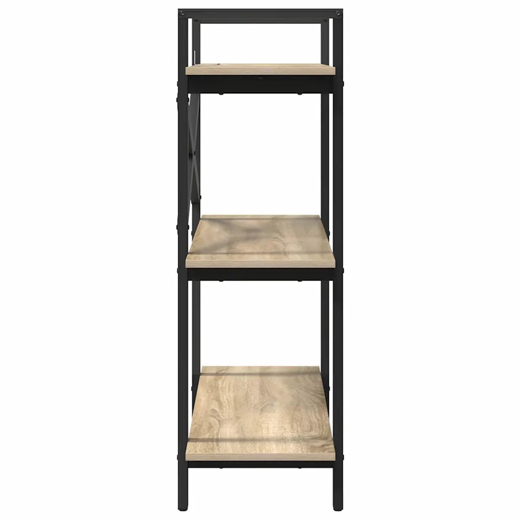 Libreria-Scaffale per Libri-Mobile di Stoccaggio Rovere Sonoma 100 x 33,5 x 102 cm Legno multistrato