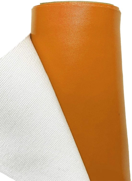 Tessuto Kunstleer Acquistabile per Metro - colore Arancione - 100cm x 140cm